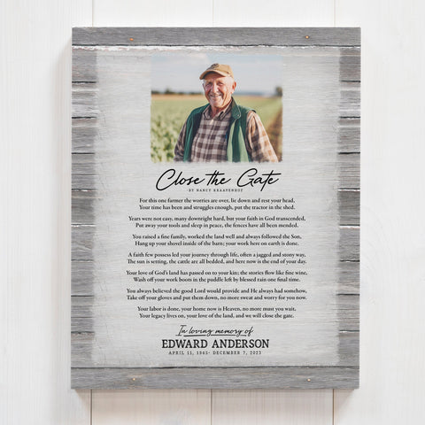 Close the Gate Farmer Memorial Print - Jennifer Ditterich Designs