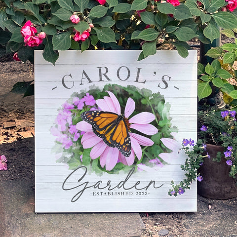 Personalized Outdoor Garden Sign - Jennifer Ditterich Designs